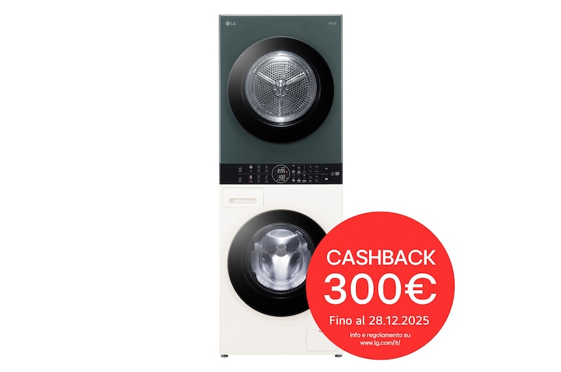 Foto frontale WashTower WT1210EGF con Cashback